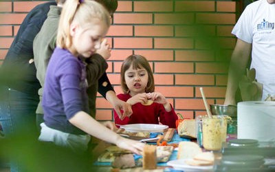 warsztaty kulinarne integracyjne integracja dla firm lubelskie lublin zabawa dzieci dorośli